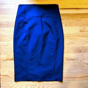 Express blue suit skirt